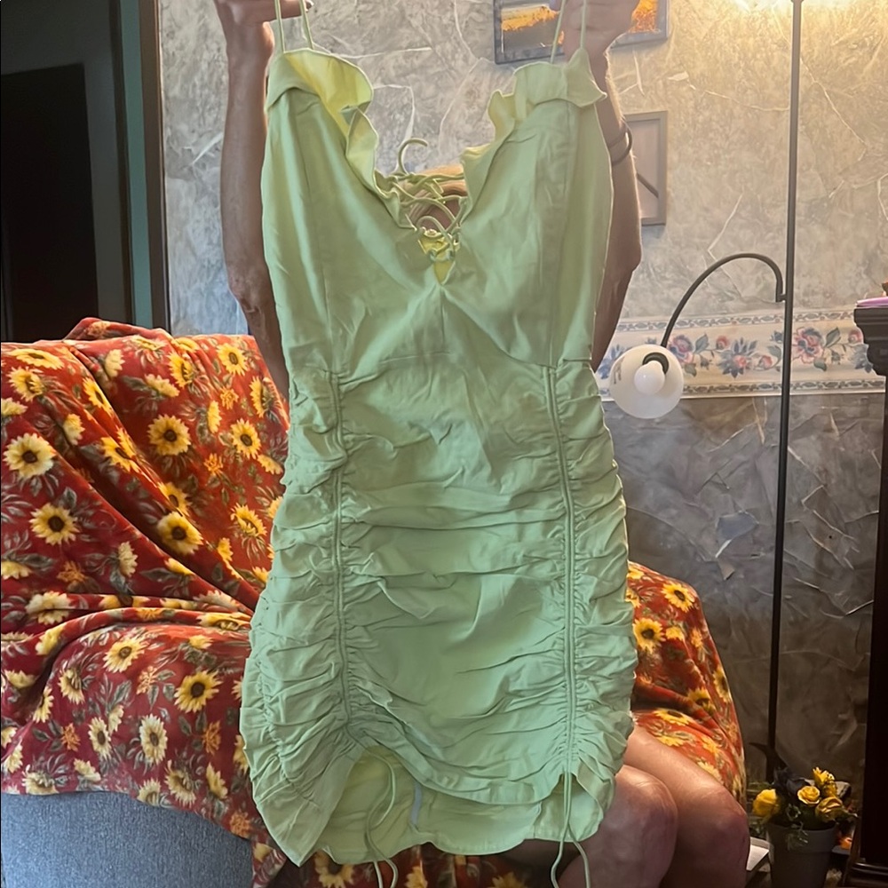 Fashion Nova Lime Mini Dress
